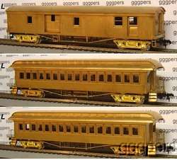 HO train GEM Brass 3 Car Passenger Set MARYLAND & PENNSYLVANIA, MA&PA 