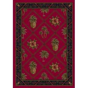  Milliken Bristol Bay Ruby c8000 Oval 5.40 x 7.80 Area Rug 