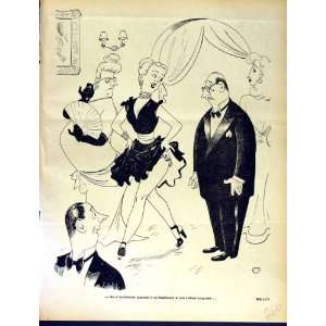   RIRE FRENCH HUMOR MAGAZINE LADY DANCING MAN COSTUMES: Home & Kitchen