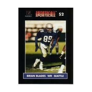Collectible Phone Card $2. Brian Blades (WR Seattle Seahawks Football 