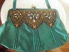 Old Navy Green Satin Jewels Purse Handbag items in Karens Favorite 