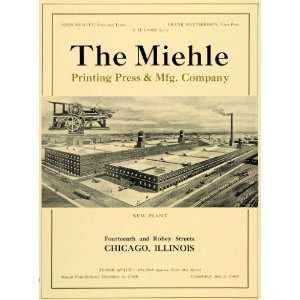   Ad Miehle Printing Press Company Chicago Factory   Original Print Ad
