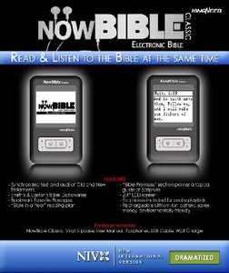NIV NowBible Classic Audio/Visual Bible Reader   4GB Non Color  NEW 