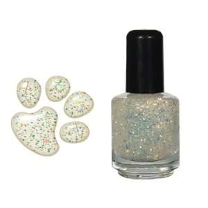  Clear Opal Glitter Sparkle Top Coat Color Paw Dog Nail Polish 