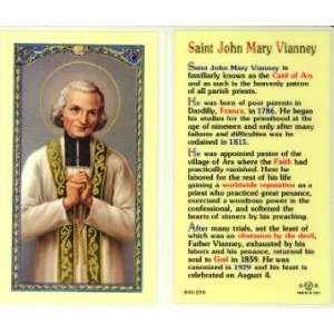  St. John Mary Vianney Biography Holy Card (800 208 