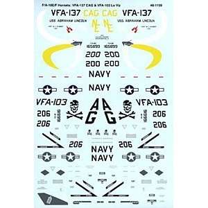  F/A 18 F Hornet VFA 103, VFA 137 (1/48 decals) Toys 