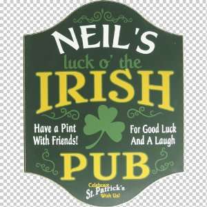   Irish Pub Sign   Luck of the Irish Patio, Lawn & Garden