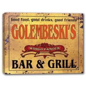  GOLEMBESKIS Family Name World Famous Bar & Grill 