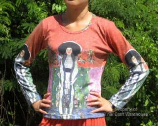 Adele Bloch Bauer 2 Klimt Ladies Lng Sleeve Shirt sz S  