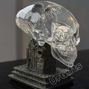   Resin Indiana Jones Kingdom of Crystal Alien Skull Figure Statue Clear