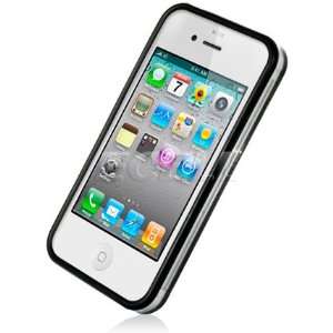  Ecell   NEW BLACK FRAME SILICONE GEL SKIN CASE FOR iPHONE 