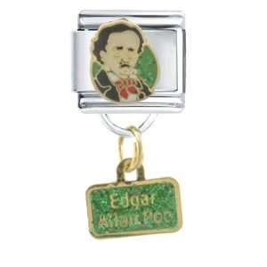  Edgar Allen Poe Work & Leisure Italian Charm Pugster 