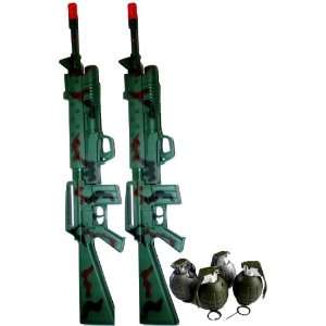   Kids Toy Camouflage B/o M16 Machine Guns with Grenades Toys & Games