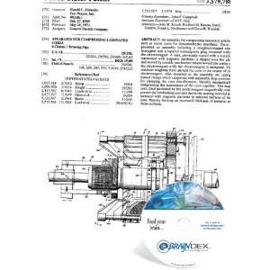  NEW Patent CD for APPARATUS FOR COMPRESSING LAMINATED 