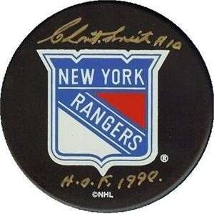 Clint Smith Autographed/Hand Signed Hockey Puck (New York Rangers)