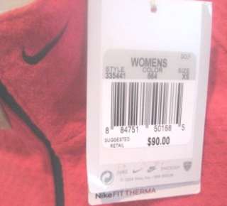 NEW NIKE GOLF WOMENS JACKET FIT DRY S 4 6 THERMA $90 P  