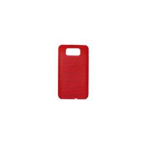  Htc HD2 Red Plastic Mesh Cell Phone Back Cover Cell 