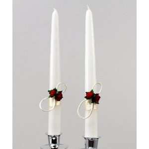  Flower of Love In Romantic Red Candles   Lighting Taper 