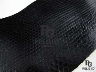 PELGIO New Genuine Sea Snake Skin Leather Hide Pelt Black Grade A 4 