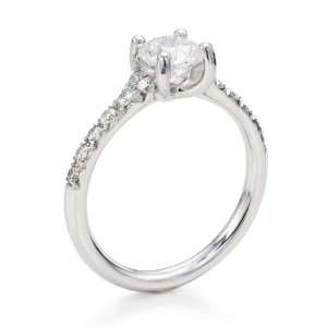 Diamond Engagement Ring 1/3 ct, J Color, I1 Clarity, Certified, Round 