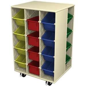  Mobile Lite Wall Storage Center   20 Tote Trays 