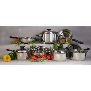  Vapo Seal 7 Ply T304 17 pc Stainless Steel Cookware Set 