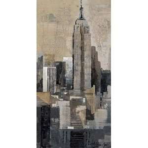 Mart? Bofarull 18W by 36H  Empire State Building CANVAS Edge #3 3 