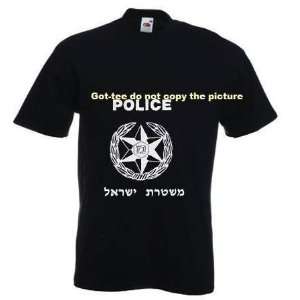  Israeli Police Shirt Hebrew Jewish IDF Defence Forces T 