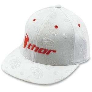  Thor Motocross Original Gangsta Hat   Small/Medium/White 