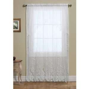   Habitat Lace Curtains   84, Pole Top, Attached Valance Home