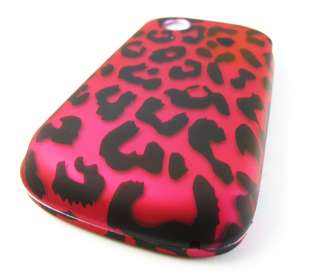 HOT PINK LEOPARD HARD SNAP ON CASE COVER ZTE AVAIL Z990 ATT PHONE 