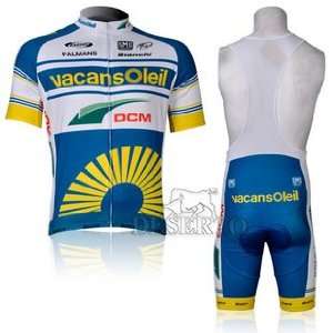  2012 Style Vacansoleil cycling jersey Set short sleeved 