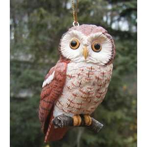  Fisher Wildlife Screech Owl, Polyresin Decorative Bird 