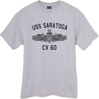 US Navy USS Saratoga CV 60 T Shirt Aircraft Carrier  