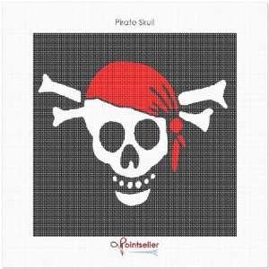  Pirate Skull Needlepoint Canvas Arts, Crafts & Sewing