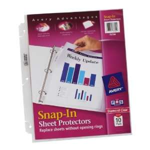  Avery Snap In Sheet Top Loading Reference Protectors 