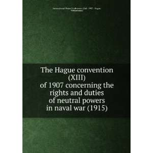   Netherlands 1907  2nd  International Peace Conference Hague Books