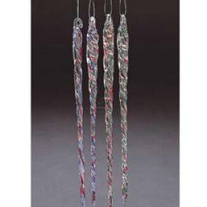  COLOR GLASS ICICLES 6PC.