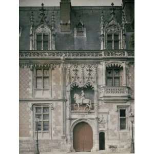 The Main Entrance of the Castle of Blois, with the Equestrian Statue 