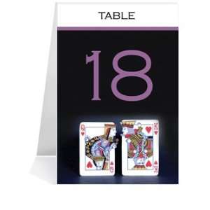  Wedding Table Number Cards   Queen & King Passion #1 Thru 