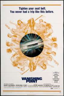Vanishing Point Original U.S. One Sheet Movie Poster  