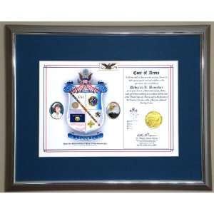  American Heraldry Certificate for PHS, ROTC, NOAA or other 