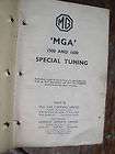 MGA 1500, 1600 Copy of Rare Factory Special Tuning Booklet