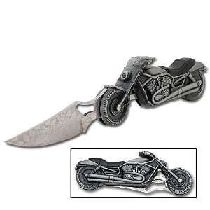  Harley Motorcyle Folding Pocket Knife w/ LED Light: Sports 