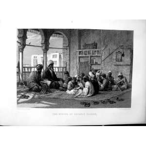  Art Journal 1869 School Sooltan Hassan Children Teacher 