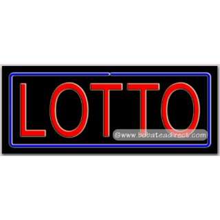 Lotto Neon Sign (13H x 32L x 3D)  Grocery & Gourmet 