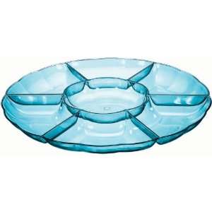  16 Inch Blue Chip and Dip Party Tray