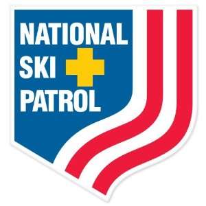  National Ski Patrol car bumper window sticker 4 x 4 
