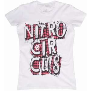 Nitro Circus Picnic Ladies T Shirt Ladies Small White