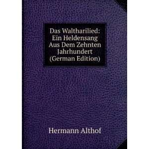   Aus Dem Zehnten Jahrhundert (German Edition) Hermann Althof Books